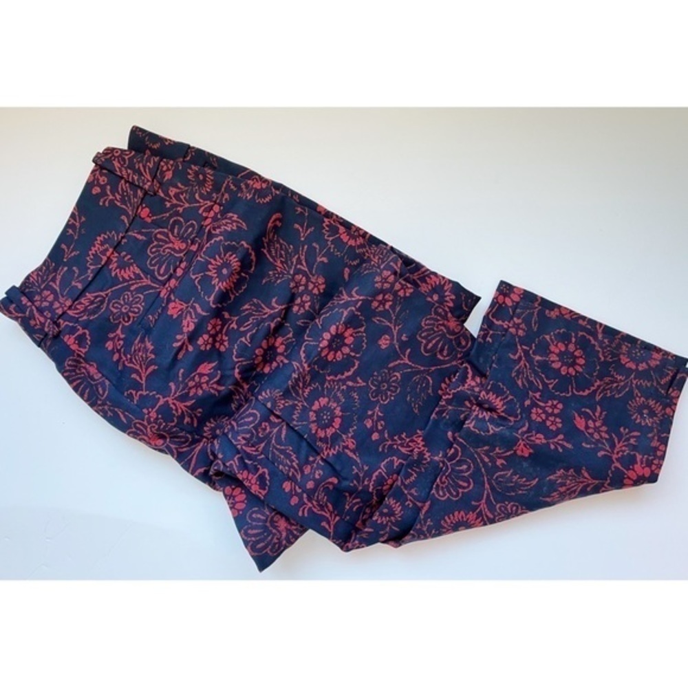 Loft • Riviera Pant Julie Crop Fit Scarlet Floral